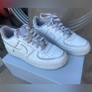 OLD PAIR of Nike AF1s Air Force Ones Size 6Y